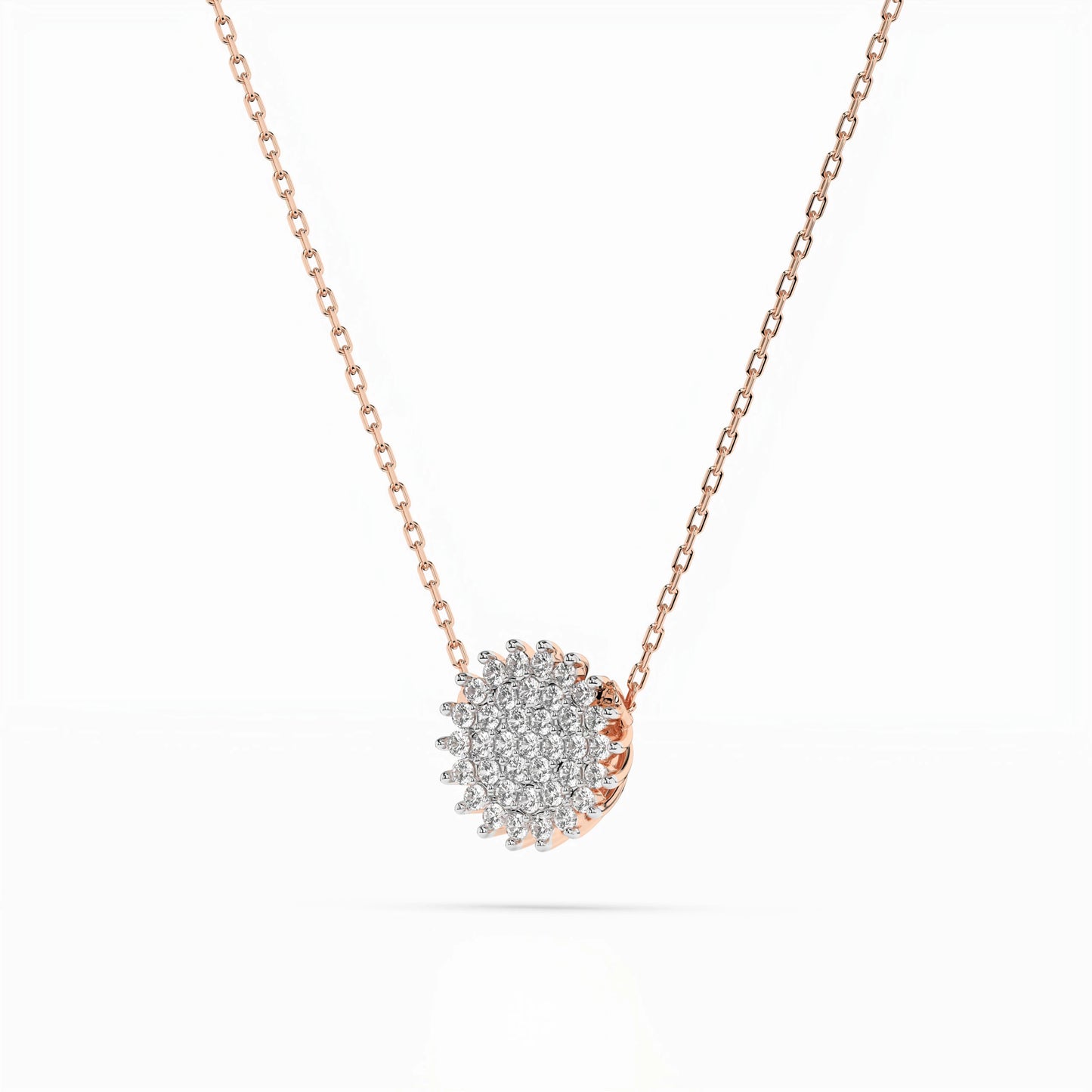 Illusion Necklace (Round), 0.15 ct — 104-10052
