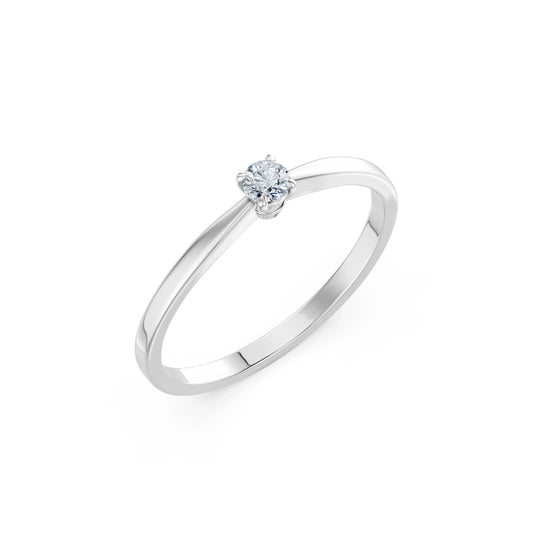 Solitaire Ring, 0.1 ct — 101-10116(3.0)