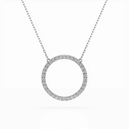 Minimalism Necklace (Round), 0.2 ct — 104-10023