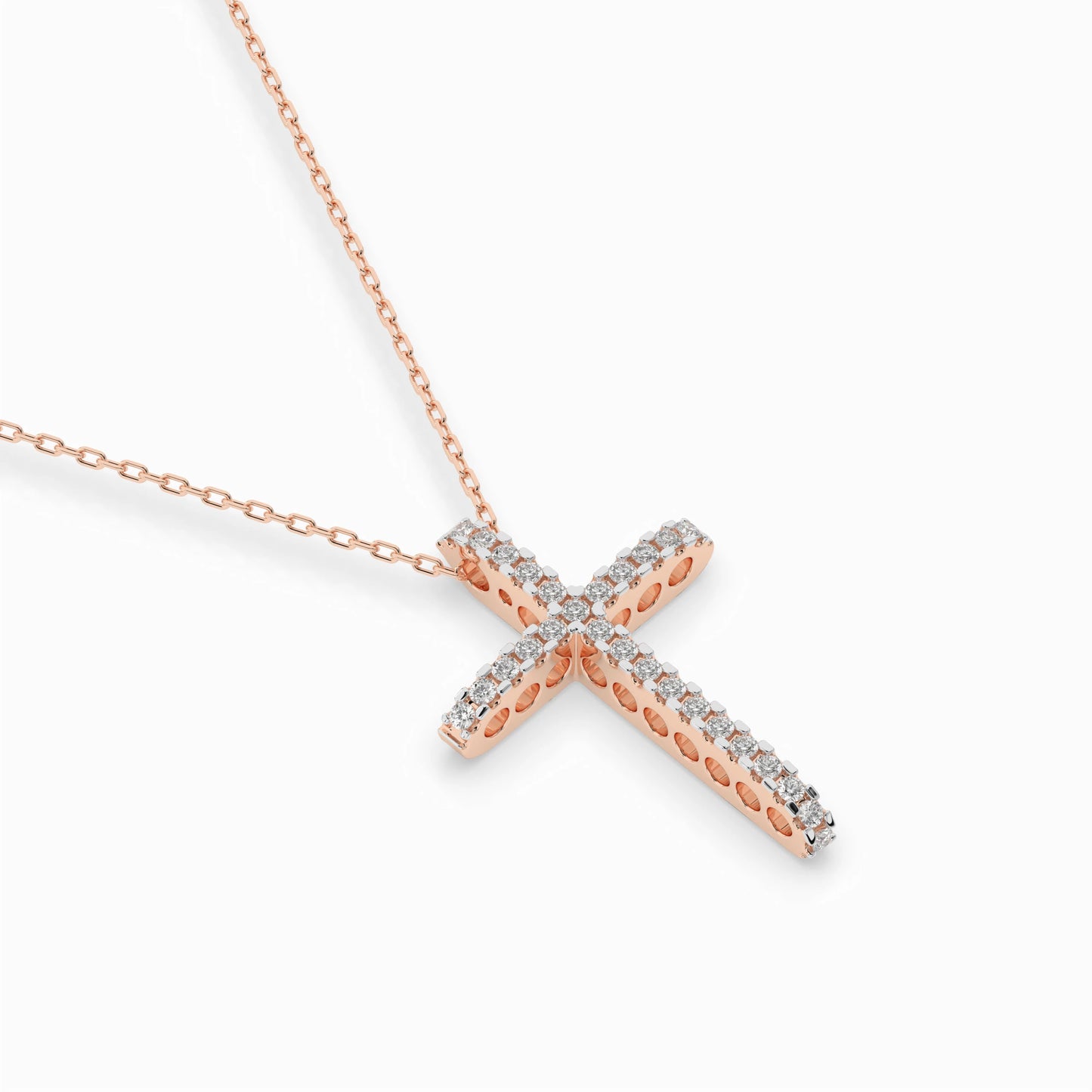 Minimalism Necklace (Round), 0.14 ct — 104-10026