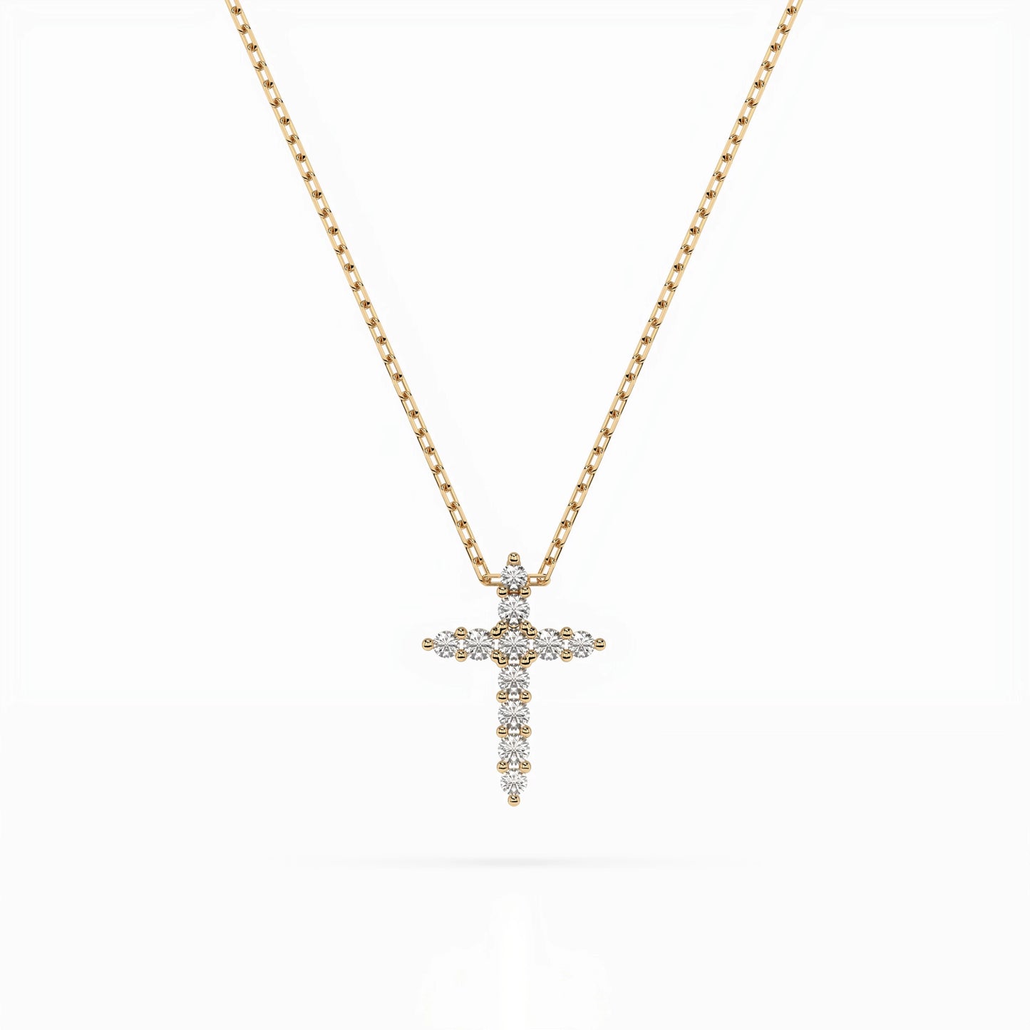 Minimalism Necklace (Round), 0.07 ct — 104-10020