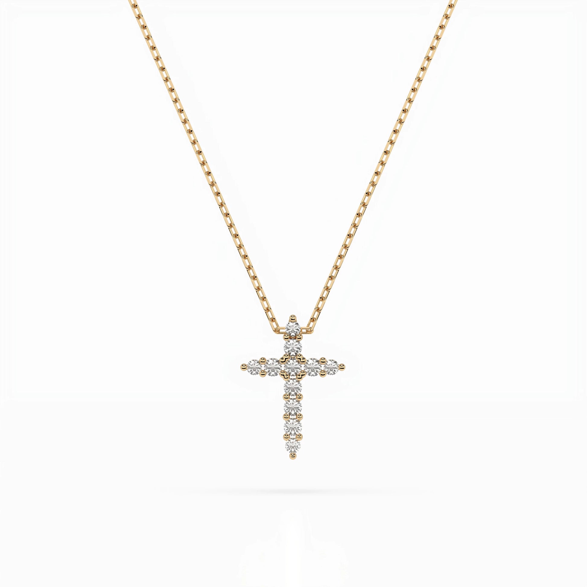 Minimalism Necklace (Round), 0.07 ct — 104-10020