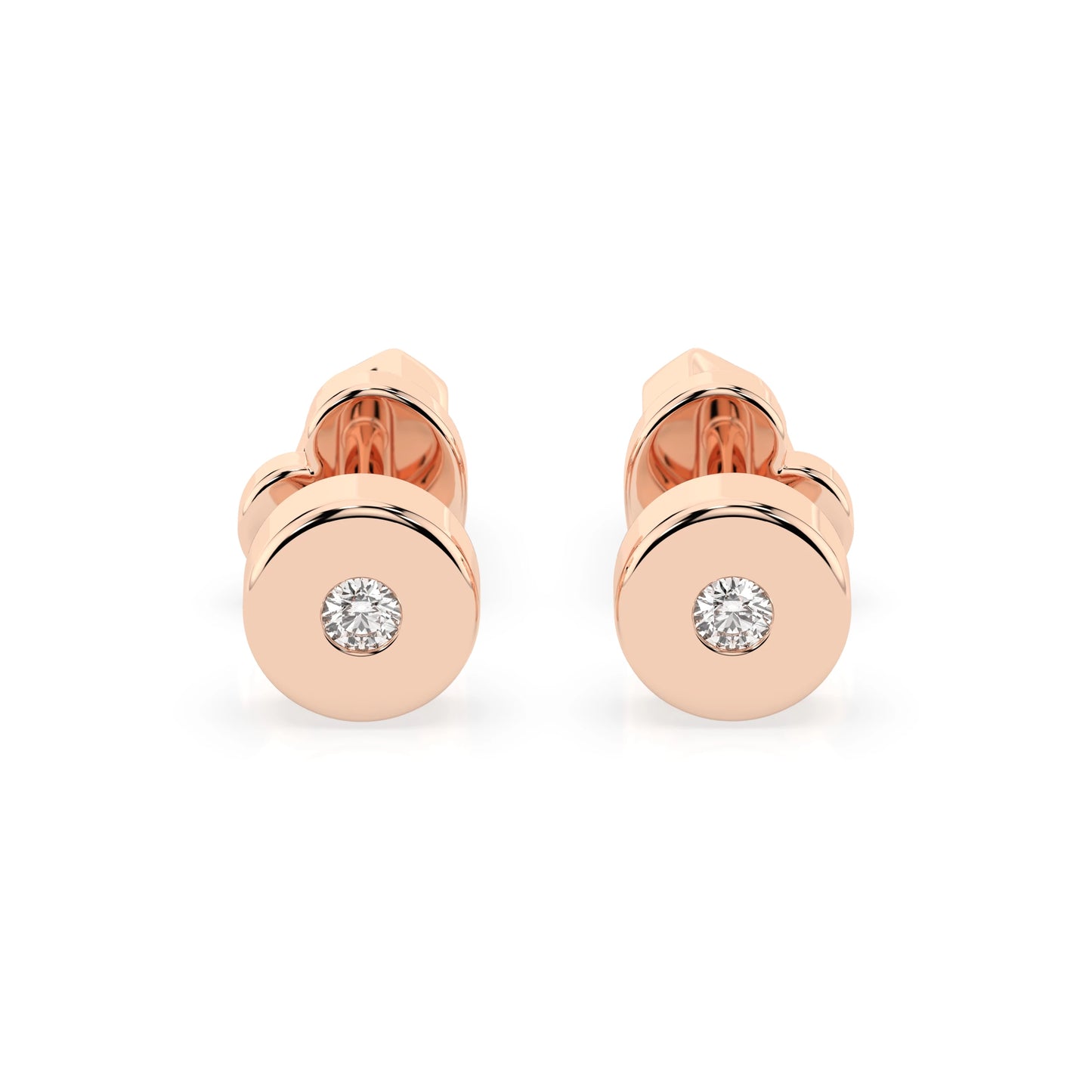 Solitaire Butterfly Earring (Round), 0.04 ct — 102-10050