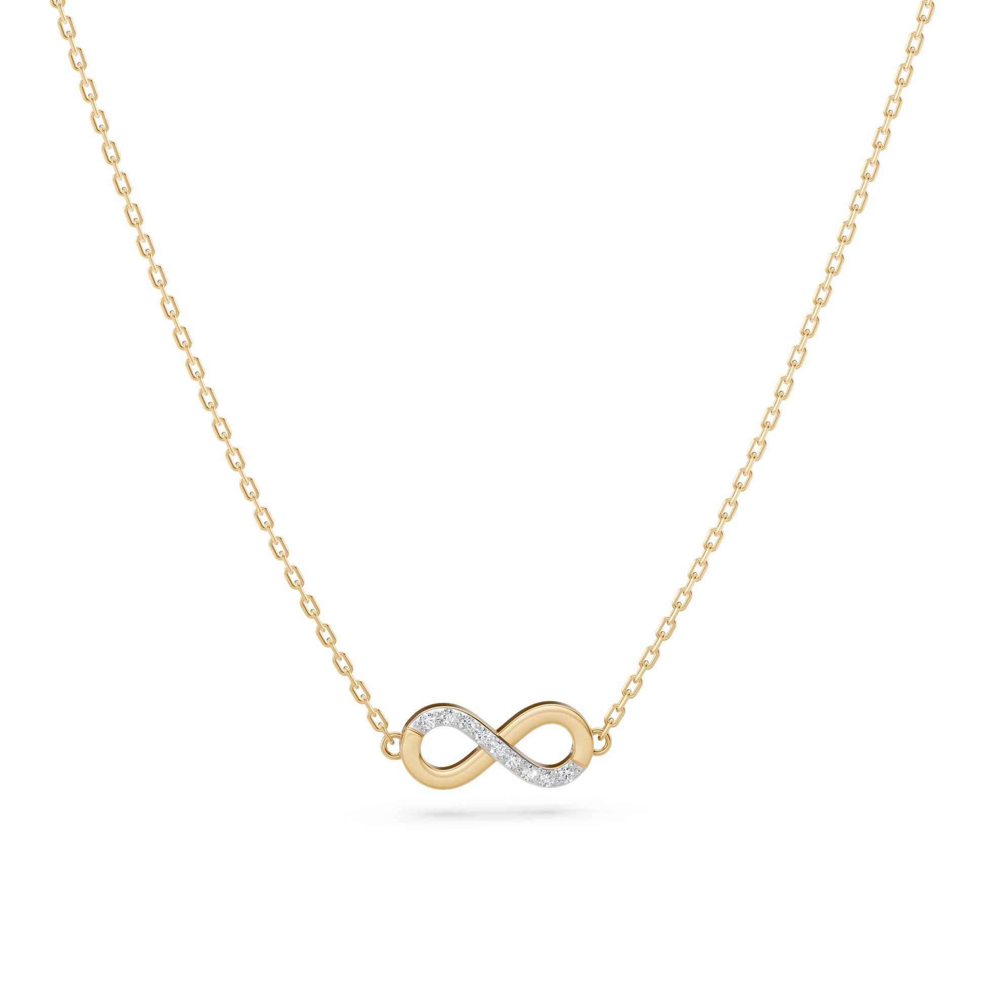 Minimalism Necklace (Round), 0.05 ct — 104-10072