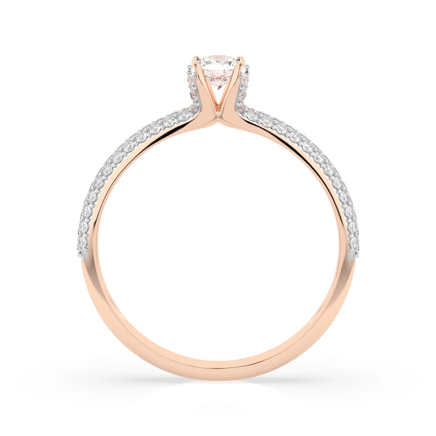 Solitaire Eternity Ring (Round), 0.17 ct — 101-10023