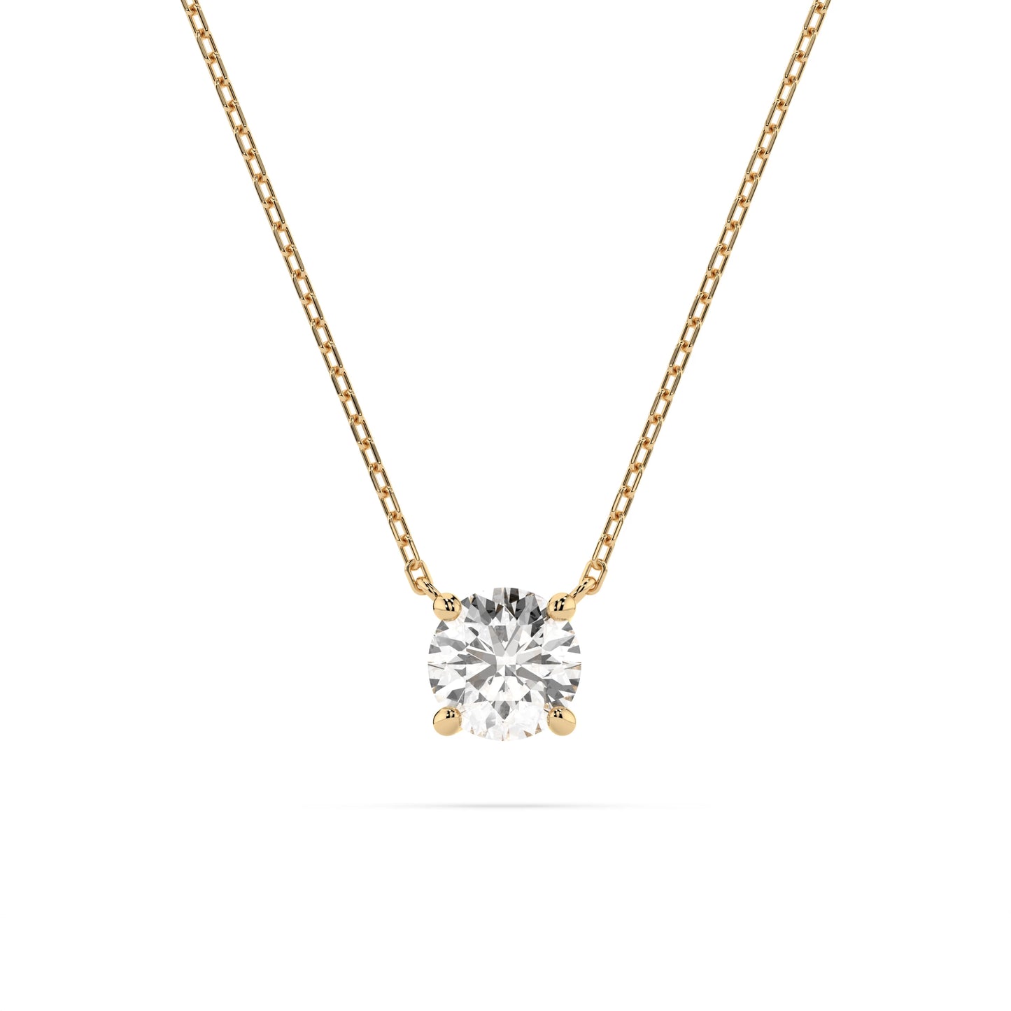 Solitaire Necklace (Round), 0.3 ct — 104-10040(4.2)
