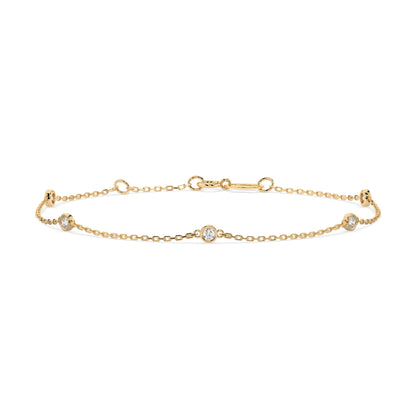 Minimalism Bracelet (Round), 0.14 ct — 105-10008/5(1.9)