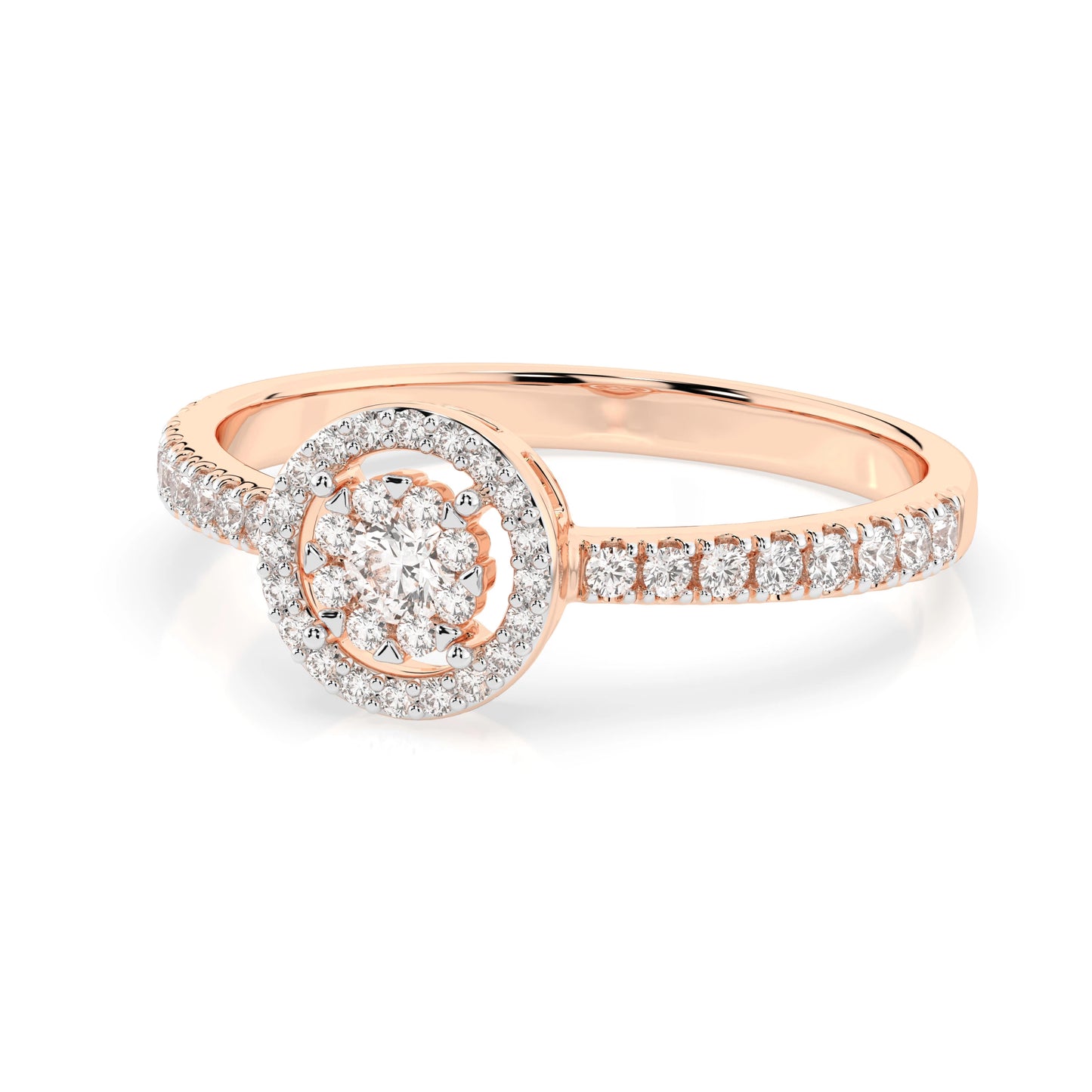 Illusion Ring (Round), 0.06 ct — 101-10018(2.5)
