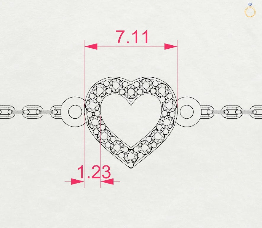 Minimalism Bracelet (Round), 0.07 ct — 105-10005