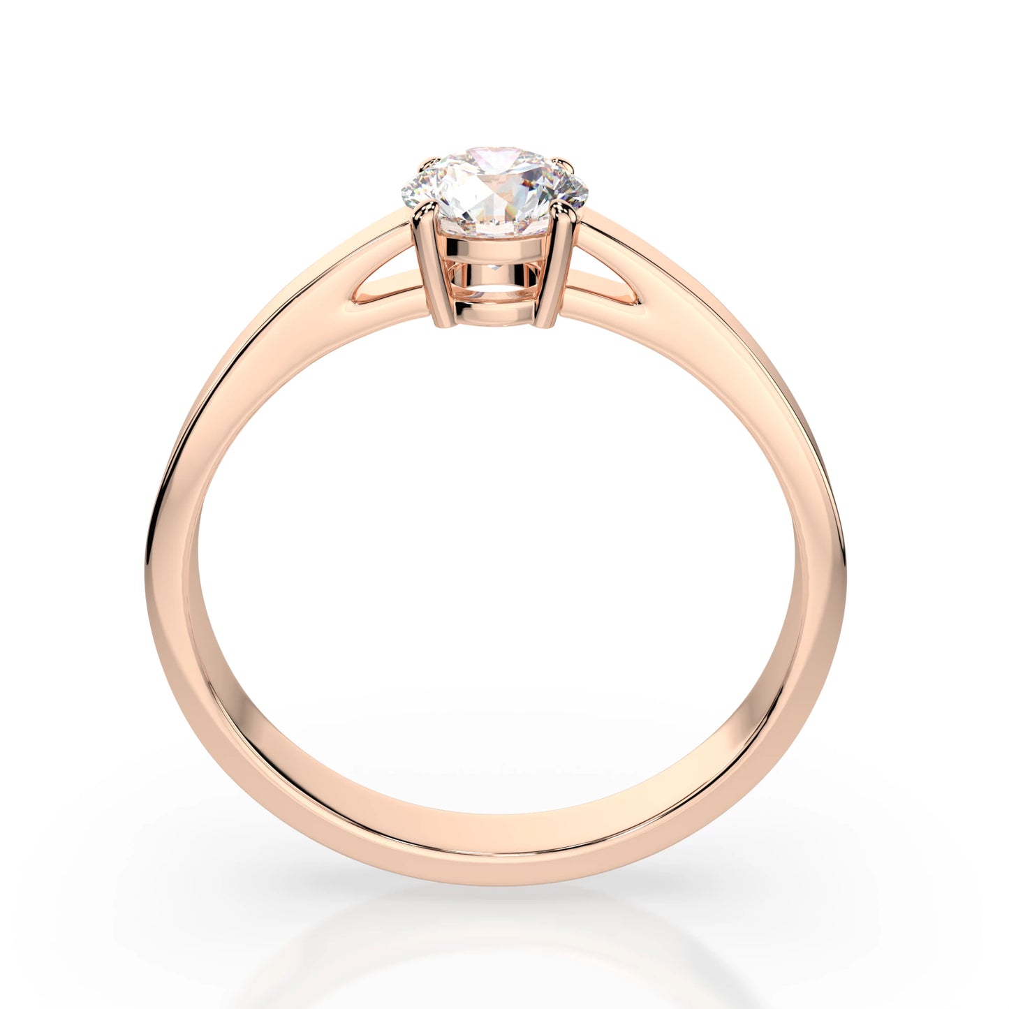 Solitaire Ring (Round), 0.5 ct — 101-10012/1(5.1)