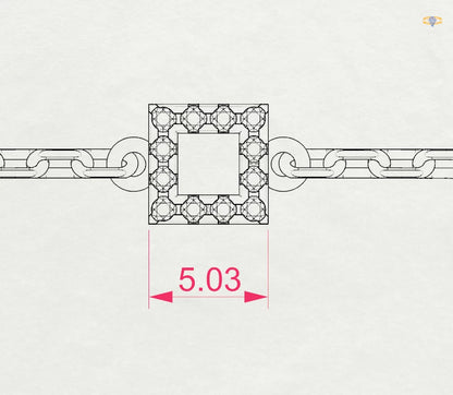 Minimalism Bracelet (Round), 0.06 ct — 105-10016