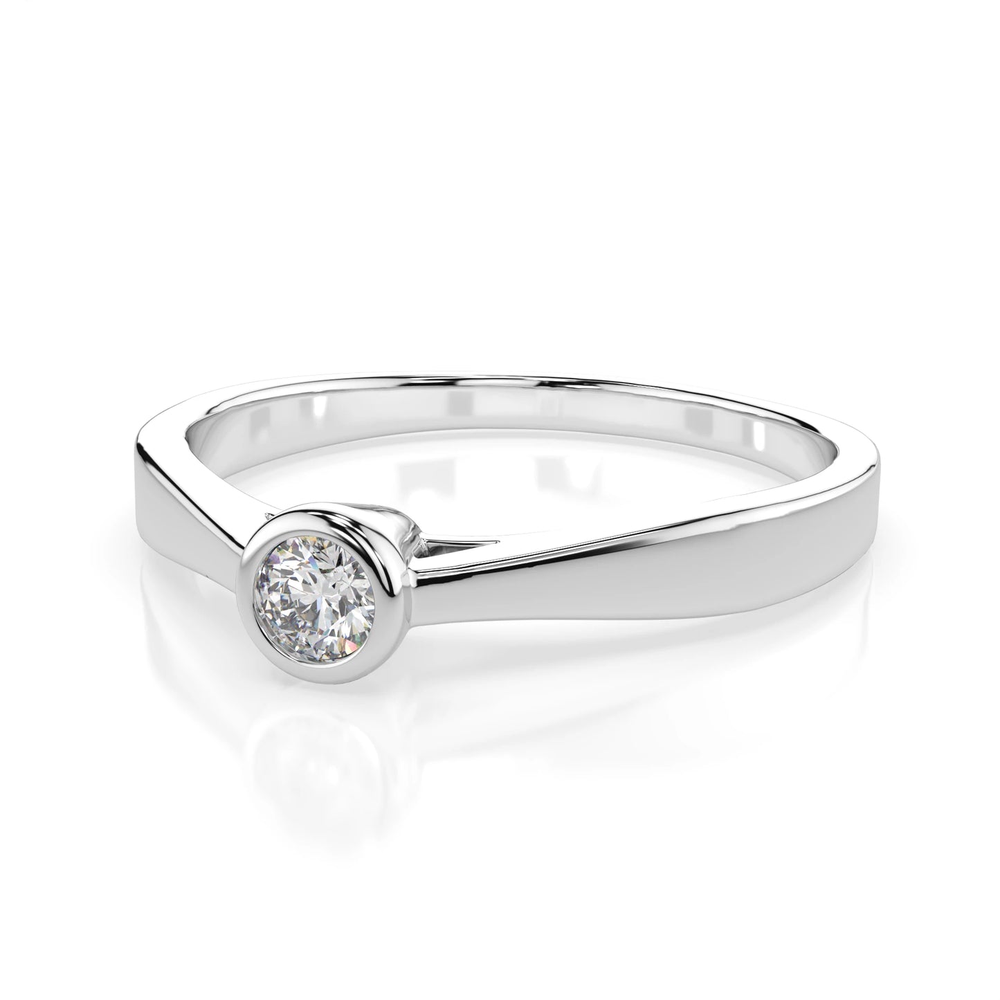 Solitaire Ring (Round), 0.05 ct — 101-10010(2.3)
