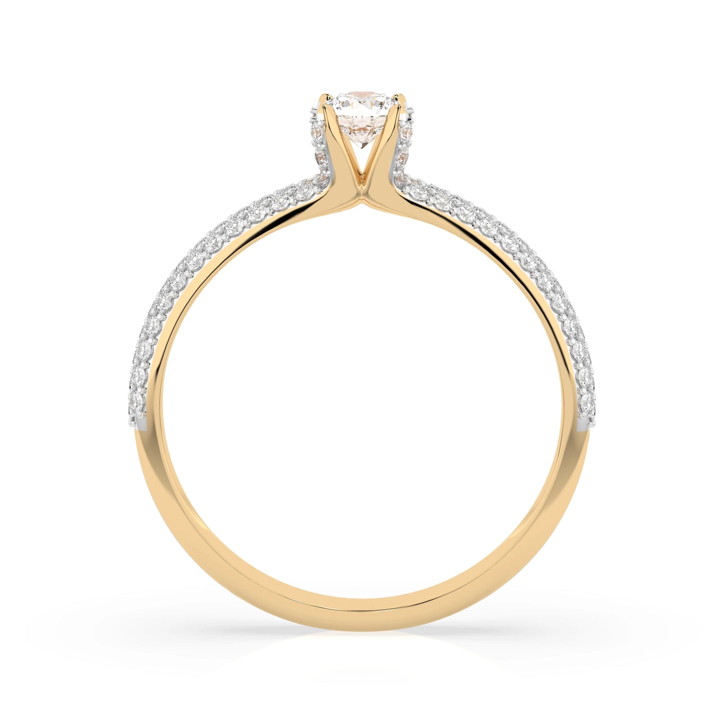 Solitaire Eternity Ring (Round), 0.17 ct — 101-10023