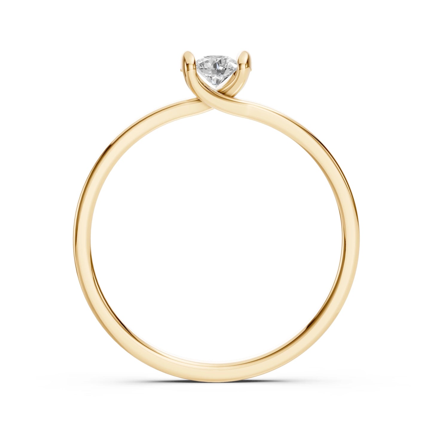 Solitaire Ring (Round), 0.15 ct — 101-10016(3.4)