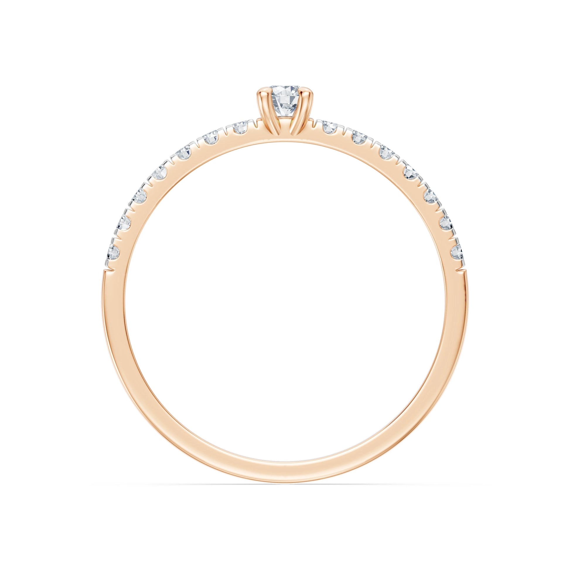 Solitaire Eternity Ring, 0.09 ct — 101-10126/1(2.8)