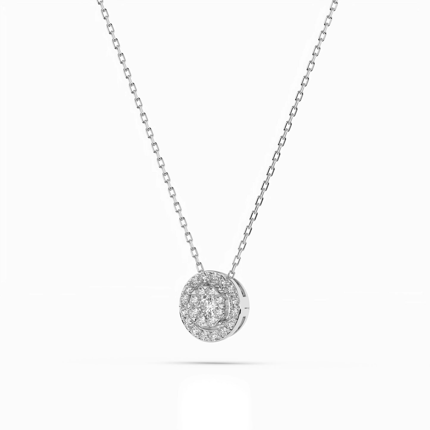 Illusion Necklace (Round), 0.06 ct — 104-10002(2.5)