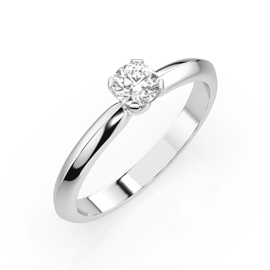 Solitaire Ring (Round), 0.3 ct — 101-10089(4.2)