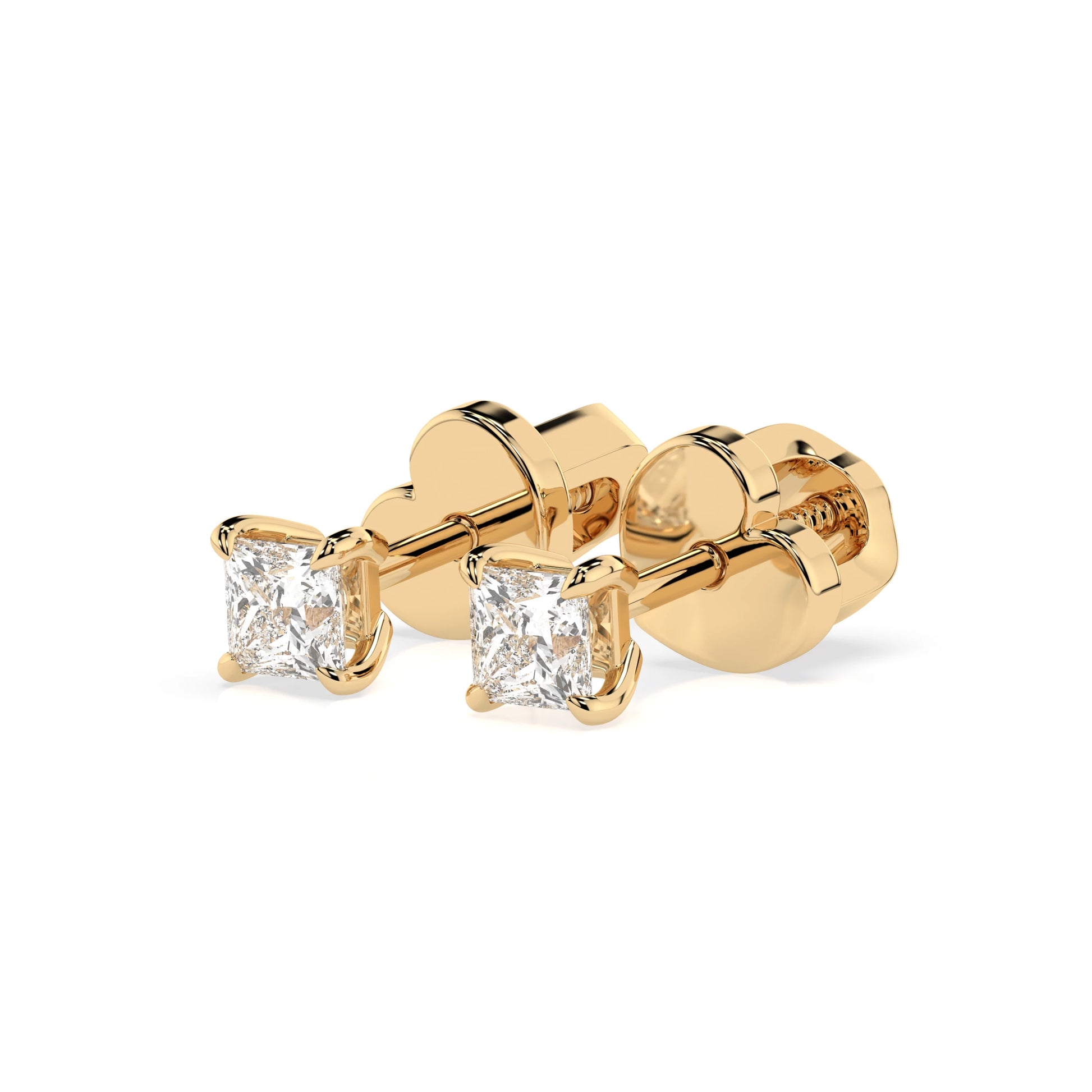 Solitaire Butterfly Earring (Princess), 0.34 ct — 102-10113(3.0)PR