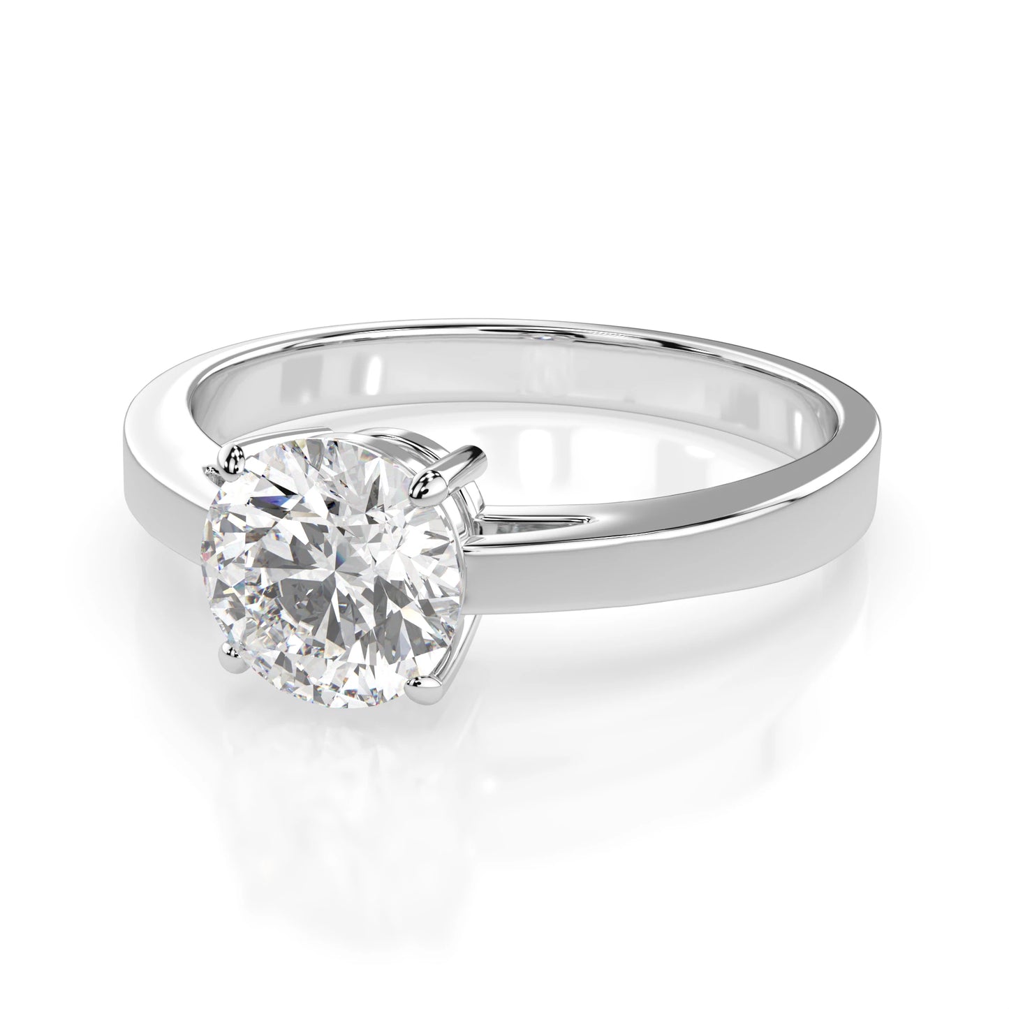 Solitaire Ring (Round), 0.7 ct — 101-10012/1(5.7)