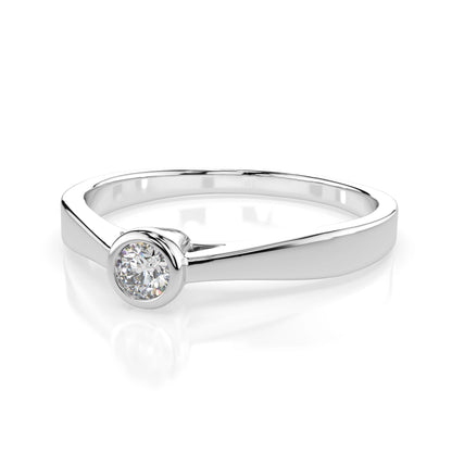 Solitaire Ring (Round), 0.15 ct — 101-10010(3.4)