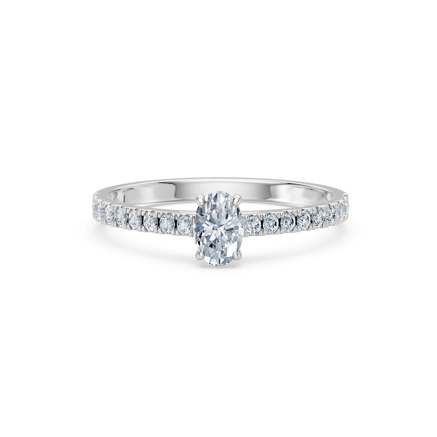 Solitaire Eternity Ring, 0.3 ct — 101-10191(0.30)OV